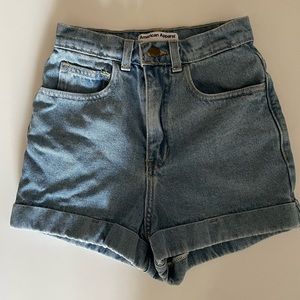 American Apparel jean shorts